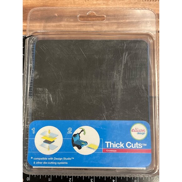 HTF Gently Used 22212 Ellison Design Thick Cuts Envelope Die Cut - Picture 2 of 5